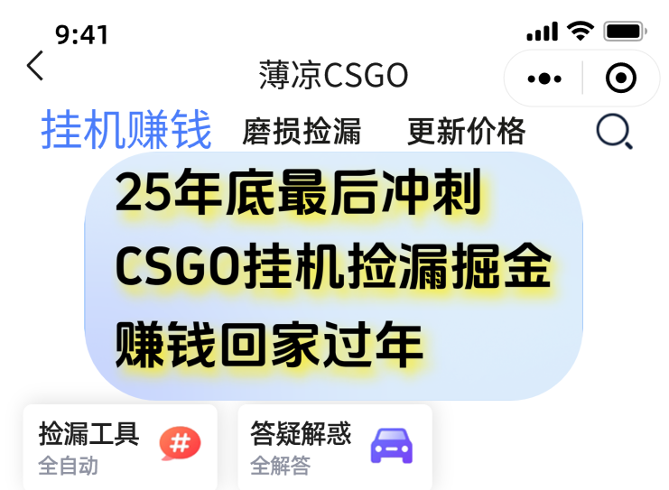 用CSGO游戏挂机捡漏掘金赚钱掘金，一部手机轻松日入500+-灼光资源宝库