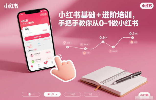 小红书基础+进阶培训,手把手教你从0-1做小红书-灼光资源宝库