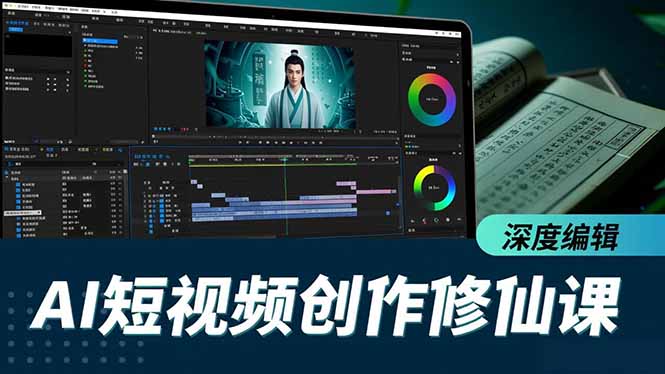 AI短视频创作修仙课，从炼气到金仙、爆款复刻、深度编辑，掌握全栈AI能力-灼光资源宝库