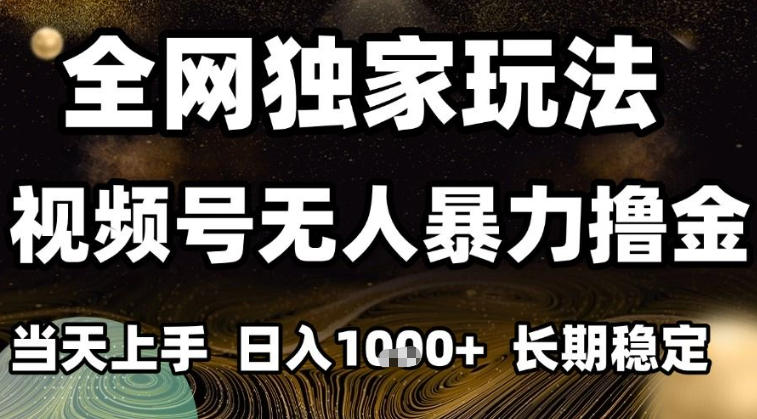 年底最新独家视频号无人直播撸礼物，小白也能轻松日入1k+，长期稳定，可批量复制【揭秘】-灼光资源宝库