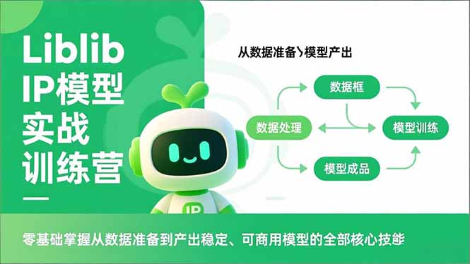 Liblib IP模型实战训练营，零基础掌握从数据准备到产出稳定、可商用模型的全部核心技能-灼光资源宝库