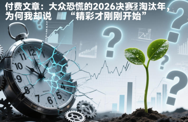 付费文章:大众恐慌的2026决赛淘汰年,为何我却说“精彩才刚刚开始”?-灼光资源宝库