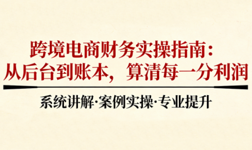 2025跨境电商财务实操指南-灼光资源宝库