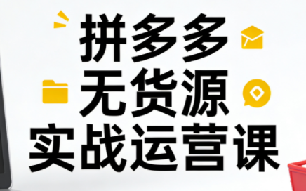 子枫老师·拼多多无货源实战运营课(更新12月)-灼光资源宝库