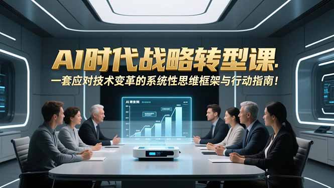 AI时代战略转型课：一套应对技术变革的系统性思维框架与行动指南！-灼光资源宝库