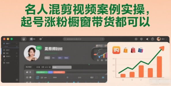 名人混剪视频案例实操，起号涨粉橱窗带货都可以-灼光资源宝库