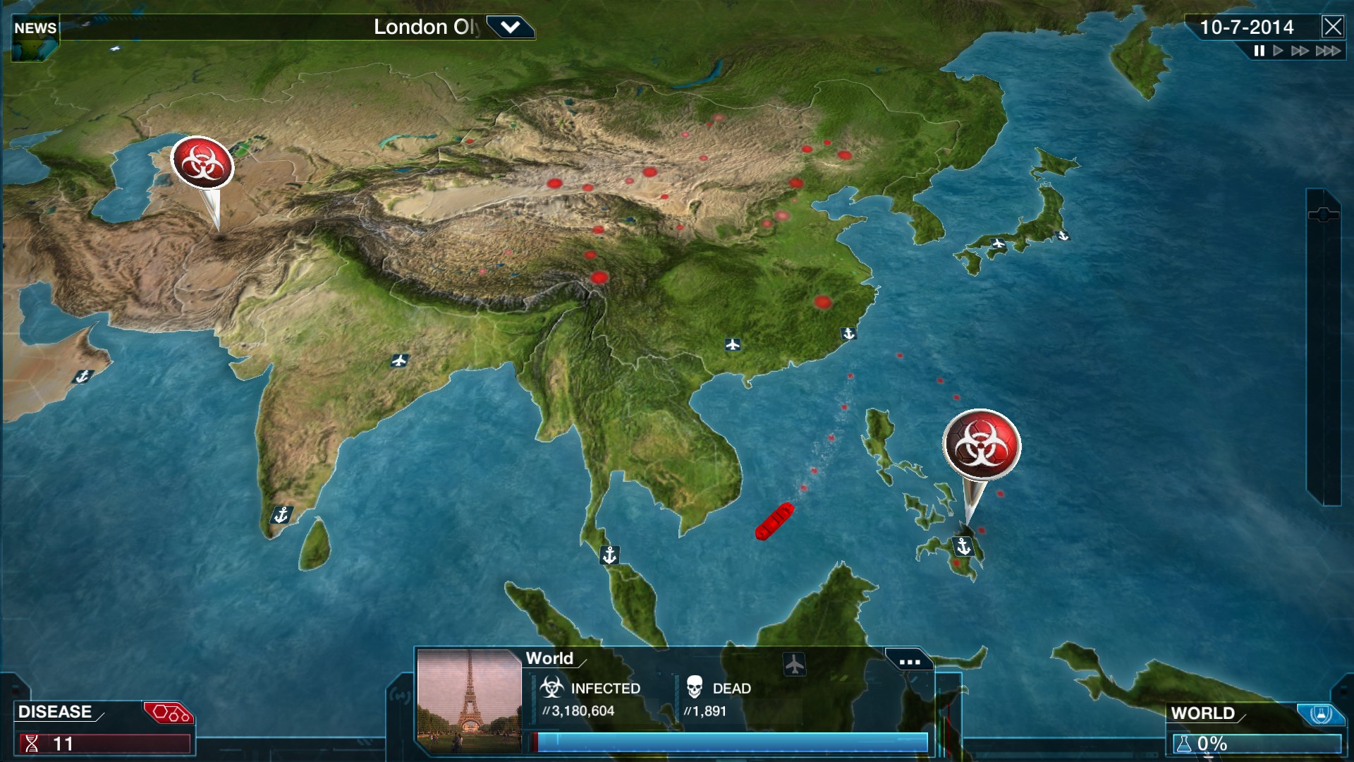PC游戏《瘟疫公司：物竞天择/瘟疫公司：进化/Plague Inc: Evolved》中文+Build.21244809下载-灼光资源宝库