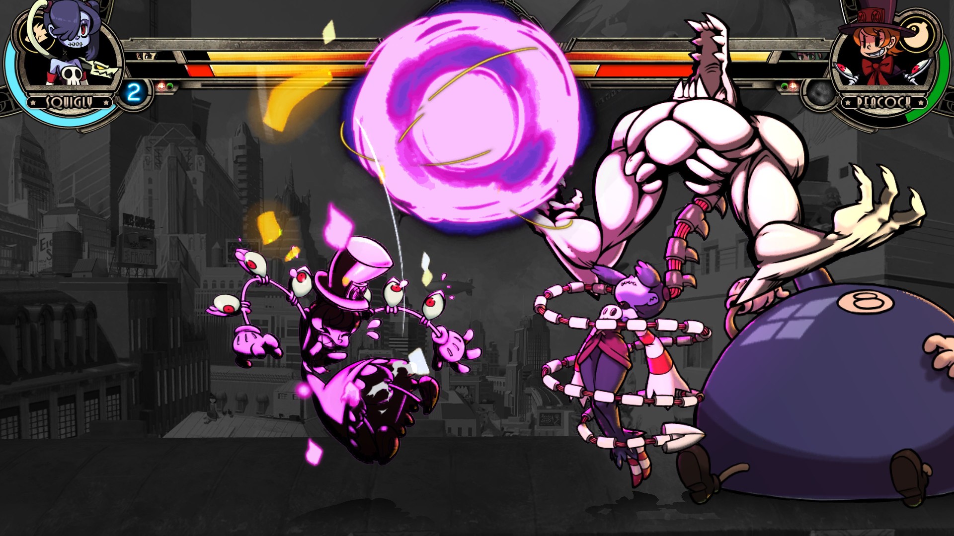 《骷髅女孩:二度返场 Skullgirls: 2nd Encore》Switch美版英文NSP下载 – 含1.0.11补丁+5DLC-灼光资源宝库