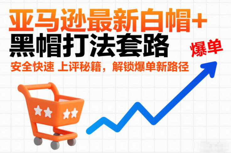 亚马逊最新白帽+黑帽打法套路，安全快速上评秘籍，解锁爆单新路径-灼光资源宝库