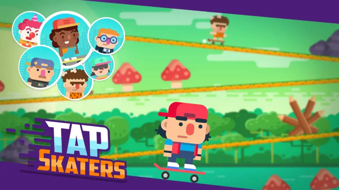 《速降滑板比赛游戏 Tap Skaters》Switch英文版NSP下载-灼光资源宝库