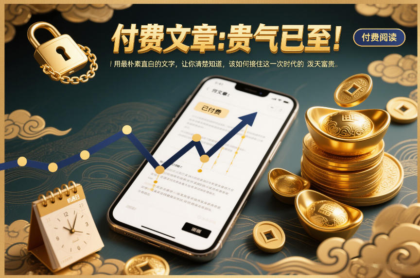 付费文章:贵气已至!用最朴素直白的文字,让你清楚知道,该如何接住这一次时代的泼天富贵-灼光资源宝库