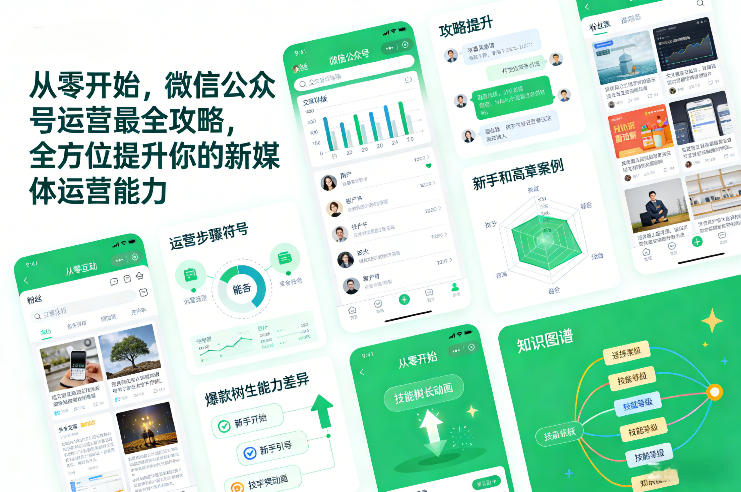 从零开始，微信公众号运营最全攻略，全方位提升你的新媒体运营能力-灼光资源宝库