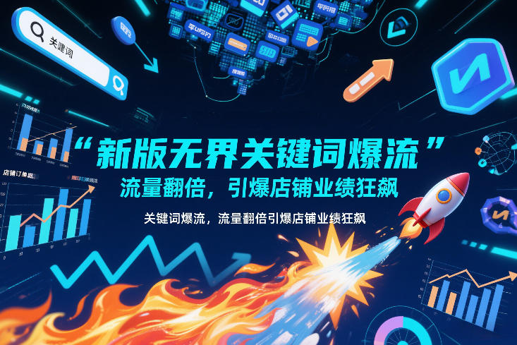 新版无界关键词爆流，流量翻倍，引爆店铺业绩狂飙-灼光资源宝库