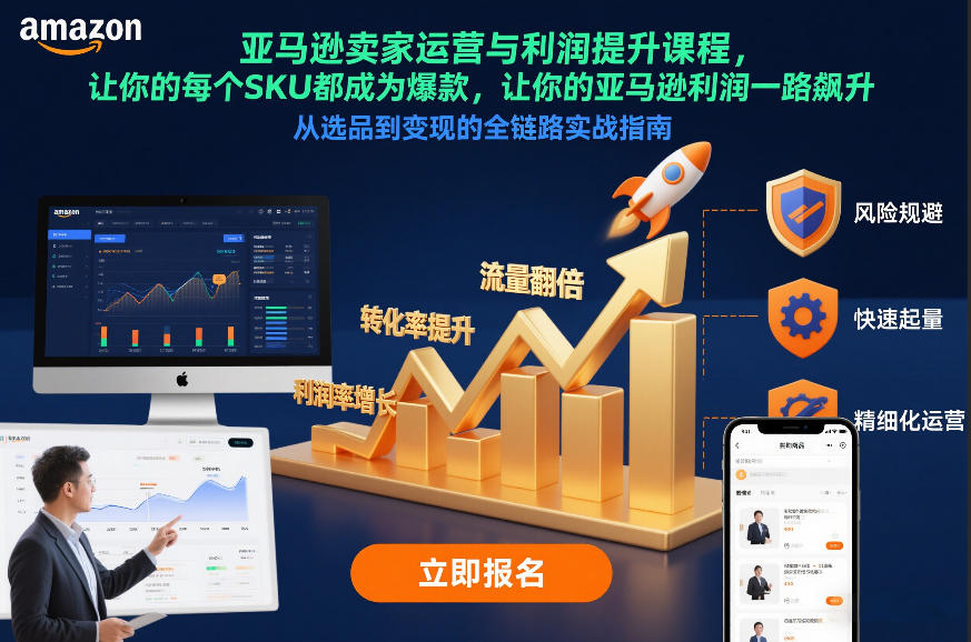 亚马逊卖家运营与利润提升课程，让你的每个SKU都成为爆款，让你的亚马逊利润一路飙升(更新12月)-灼光资源宝库