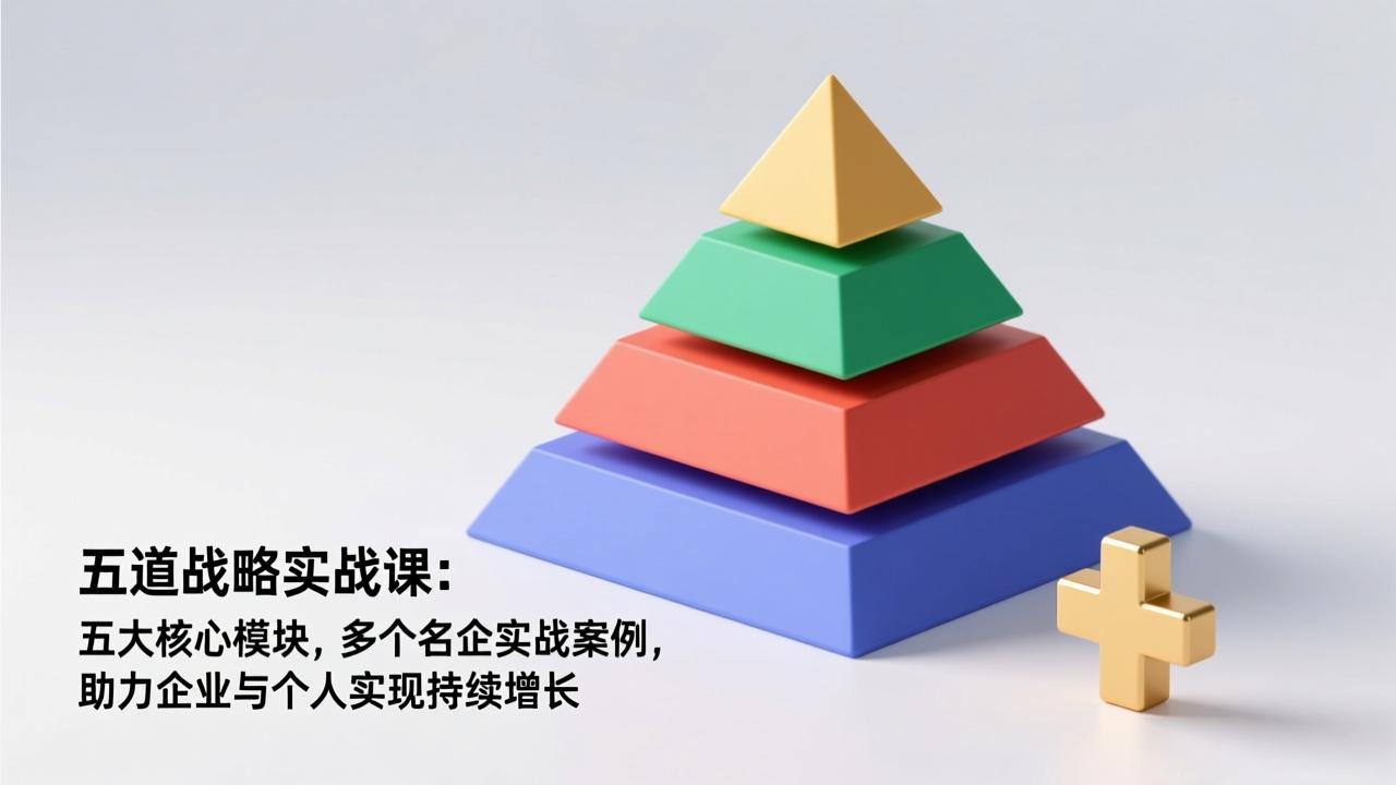 五道战略实战课：五大核心模块，多个名企实战案例，助力企业与个人实现持续增长-灼光资源宝库