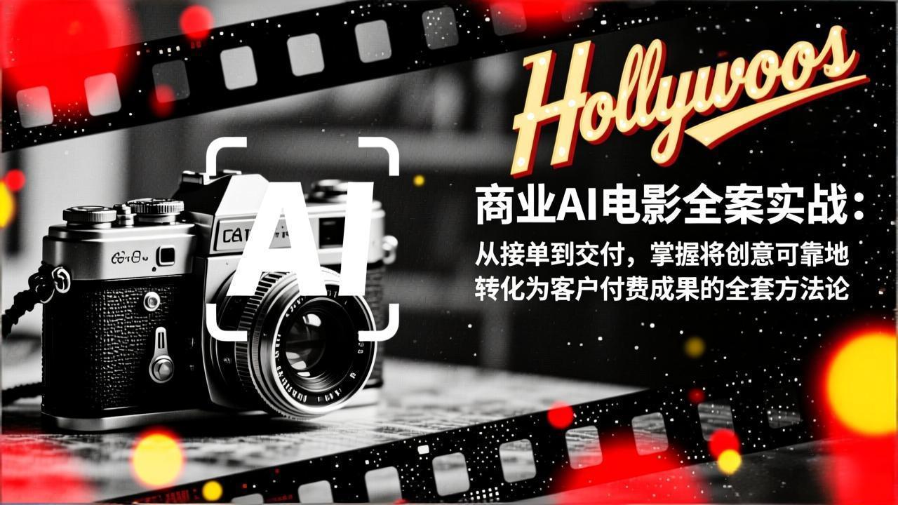 商业AI电影全案实战：从接单到交付，掌握将创意可靠地转化为客户付费成果的全套方法论-灼光资源宝库