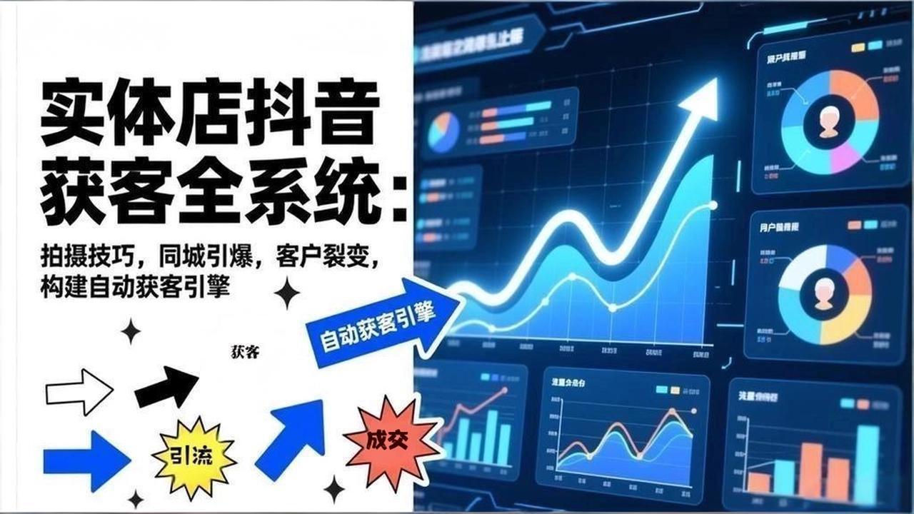 2026实体店抖音获客全系统:拍摄技巧,同城引爆,客户裂变,构建自动获客引擎-灼光资源宝库
