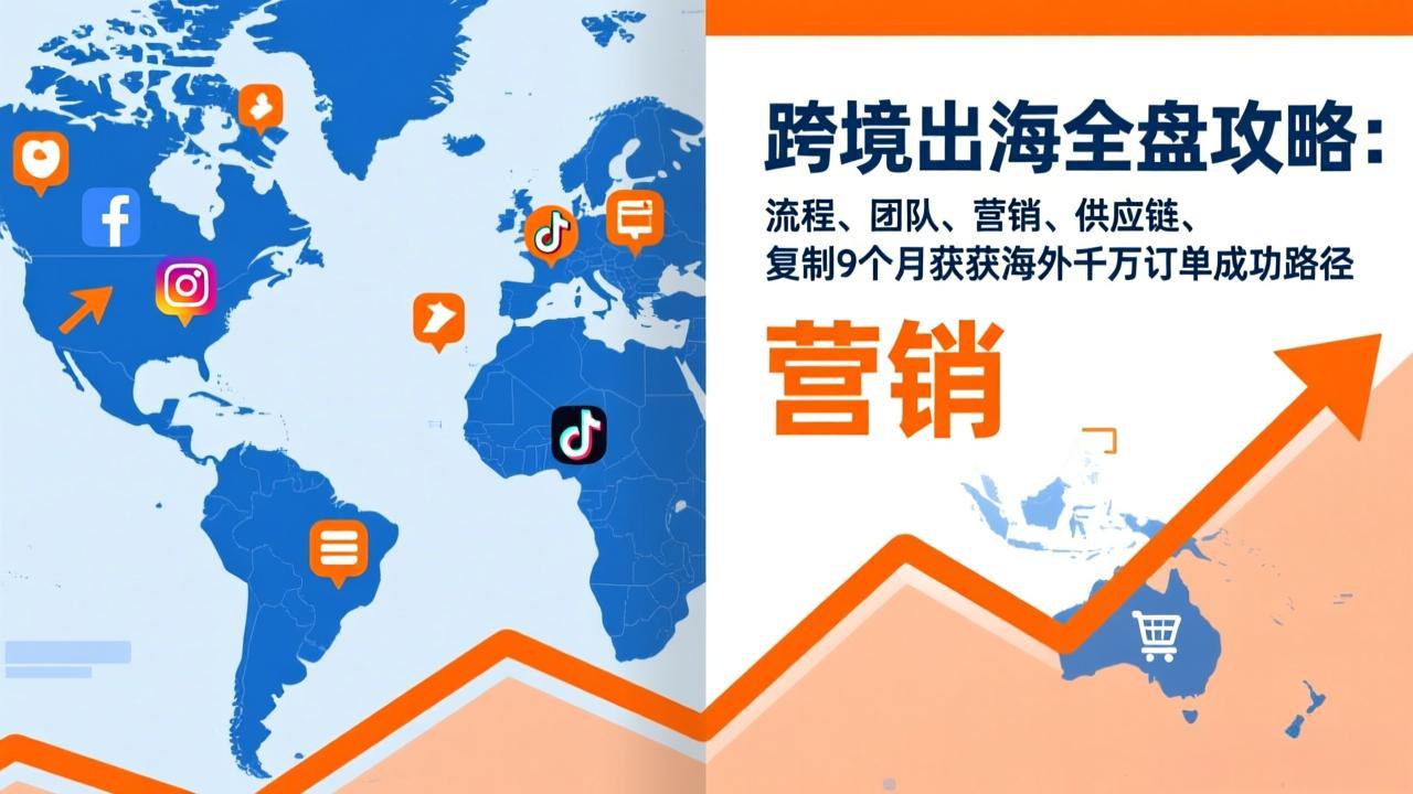 跨境出海全盘攻略：流程，团队，营销，供应链，复制9个月斩获海外千万订单成功路径-灼光资源宝库