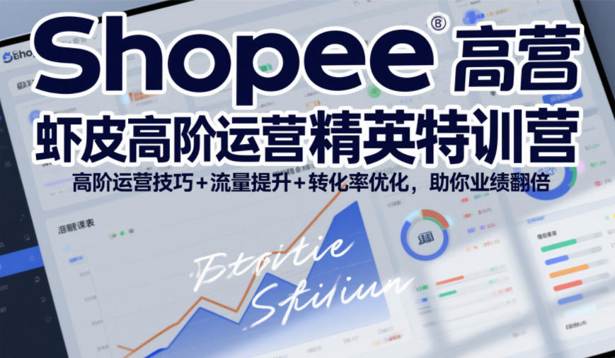 Shopee虾皮高阶运营精英特训营，高阶运营技巧+流量提升+转化率优化，助你业绩翻倍-灼光资源宝库