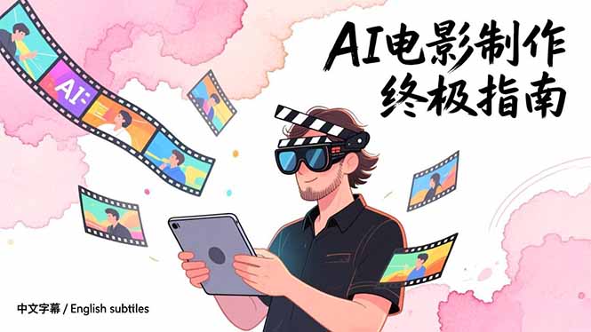 AI电影制作终极指南：从创意到成片，系统掌握智能影视全流程实战课(中英字幕-灼光资源宝库