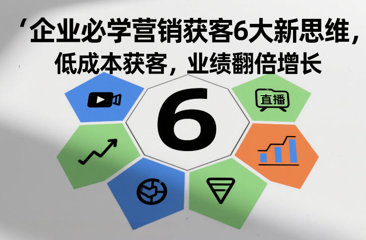 企业必学营销获客6大新思维，低成本获客，业绩翻倍增长-灼光资源宝库