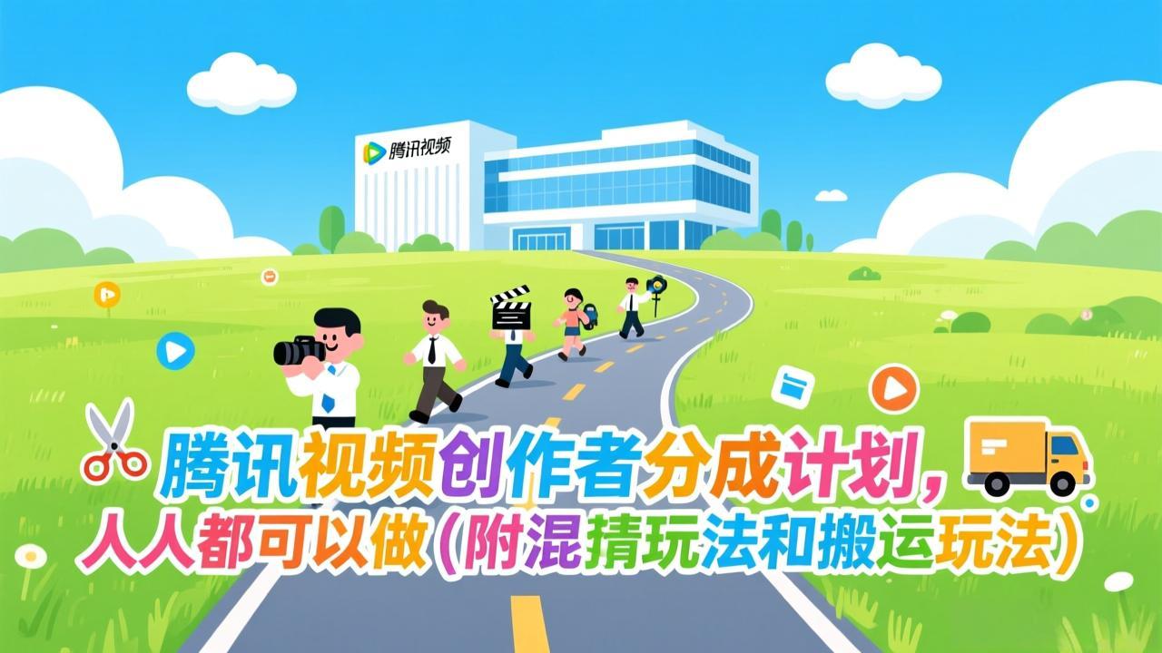 腾讯视频创作者分成计划,人人都可以做(附混剪玩法和搬运玩法-灼光资源宝库