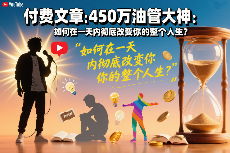 付费文章:450万油管大神:如何在一天内彻底改变你的整个人生?-灼光资源宝库
