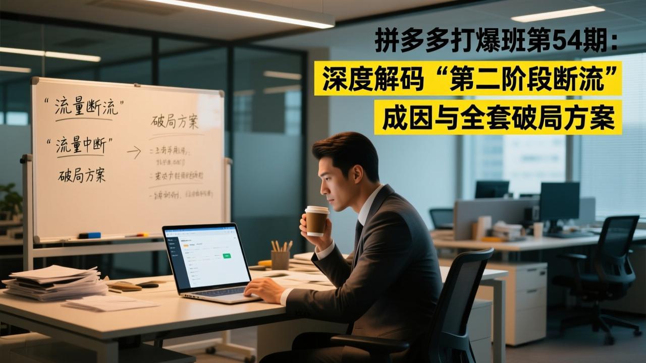 拼多多打爆班第54期:深度解码“第二阶段断流”成因与全套破局方案-灼光资源宝库