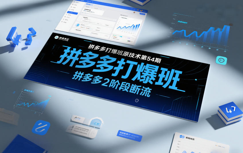 拼多多打爆班原创技术第54期，拼多多2阶段断流-灼光资源宝库