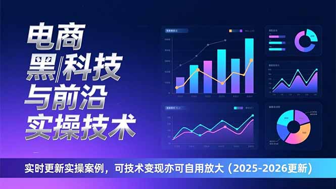 电商黑科技与前沿实操技术：实时更新实操案例，可技术变现亦可自用放大(2026更新-灼光资源宝库