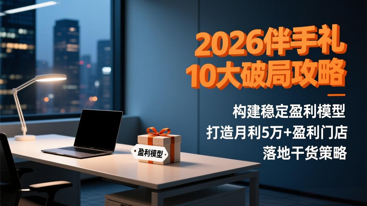 2026伴手礼10大破局攻略:构建稳定盈利模型,打造月利5万+盈利门店,落地干货策略-灼光资源宝库