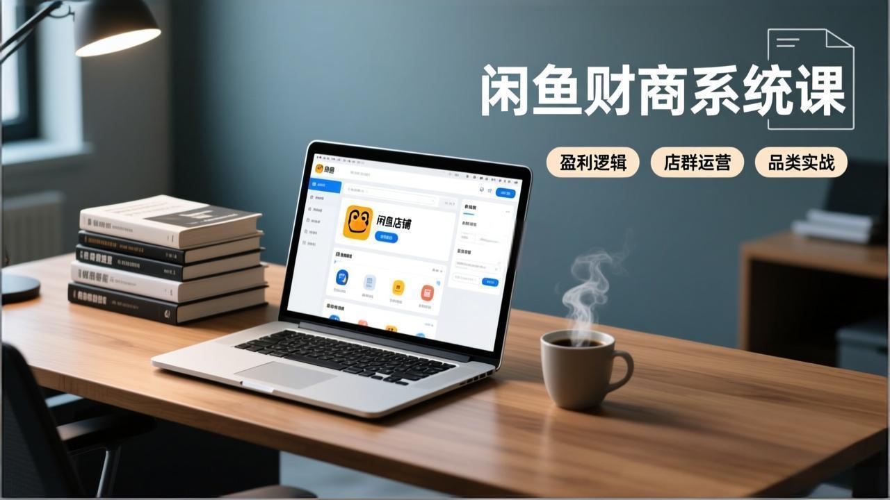 闲鱼财商系统课：从盈利逻辑、店群运营到品类实战，实现稳定月入过万-灼光资源宝库