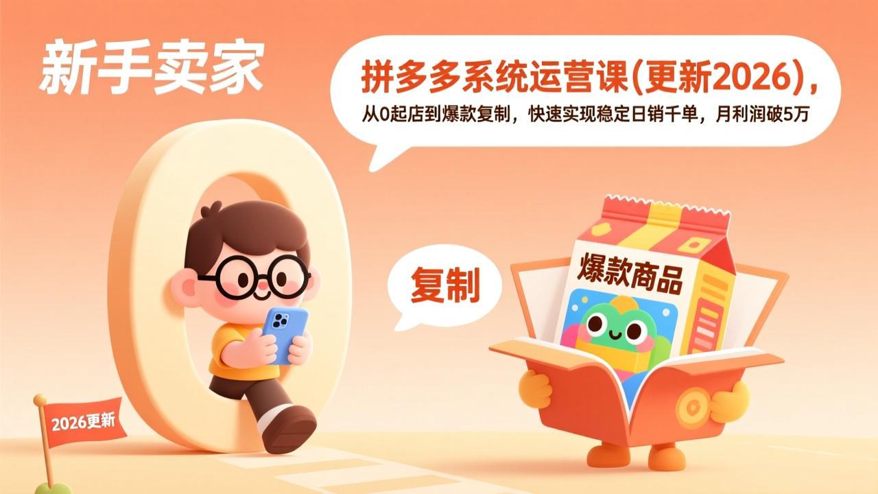 拼多多系统运营课(更新2026-灼光资源宝库