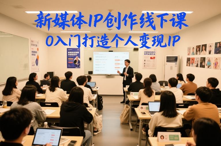 新媒体IP创作线下课，0入门打造个人变现IP-灼光资源宝库