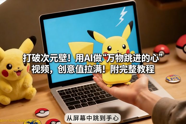 打破次元壁！用AI做【万物跳进手心】视频，创意值拉满！附完整教程-灼光资源宝库