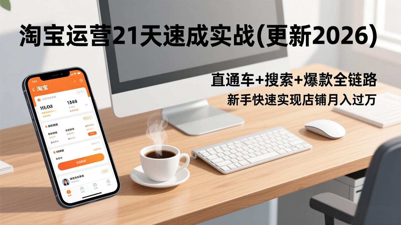 淘宝运营21天速成实战(更新2026-灼光资源宝库