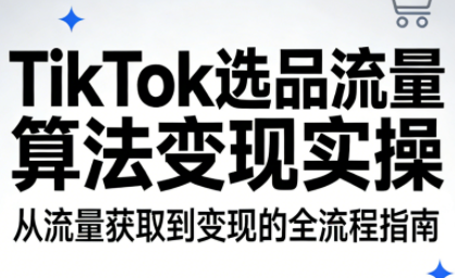 TikTok选品流量算法变现实操-灼光资源宝库