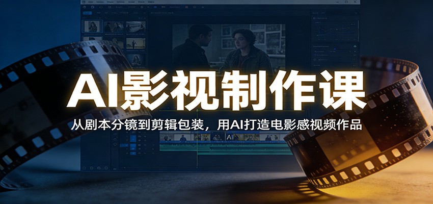 AI影视制作课：从剧本分镜到剪辑包装，用AI打造电影感视频作品-灼光资源宝库
