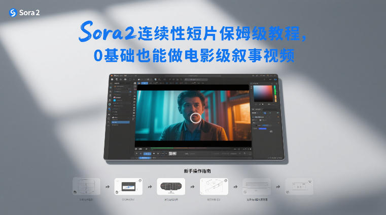 Sora2连续性短片保姆级教程，0基础也能做电影级叙事视频-灼光资源宝库