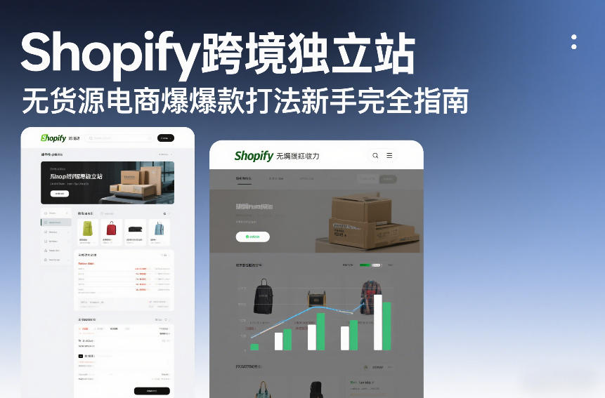 Shopify跨境独立站无货源电商爆款打法新手完全指南-灼光资源宝库