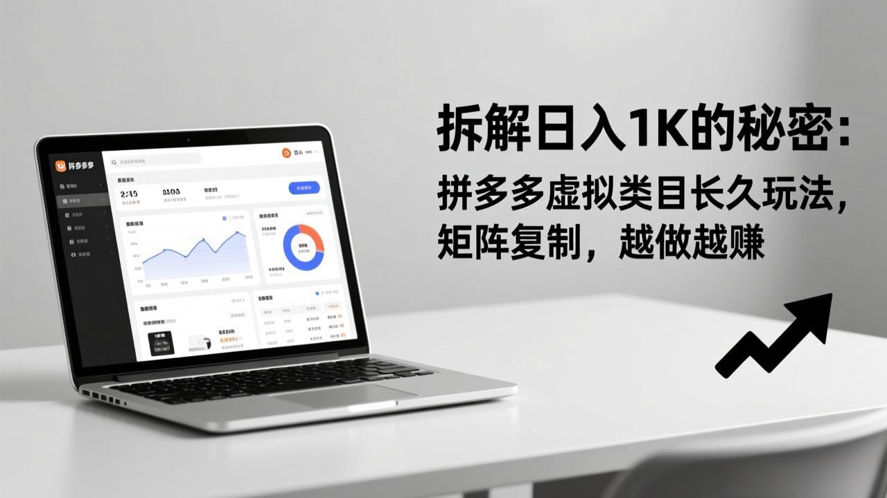 拆解日入 1K 的秘密：拼多多虚拟类目长久玩法，矩阵复制，越做越赚-灼光资源宝库