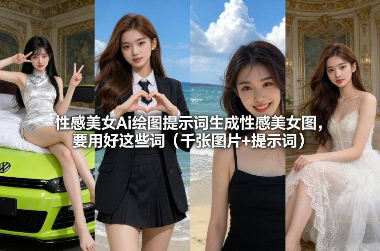 性感美女Ai绘图提示词生成性感美女图，要用好这些词(千张图片+提示词)-蘑菇资源宝库