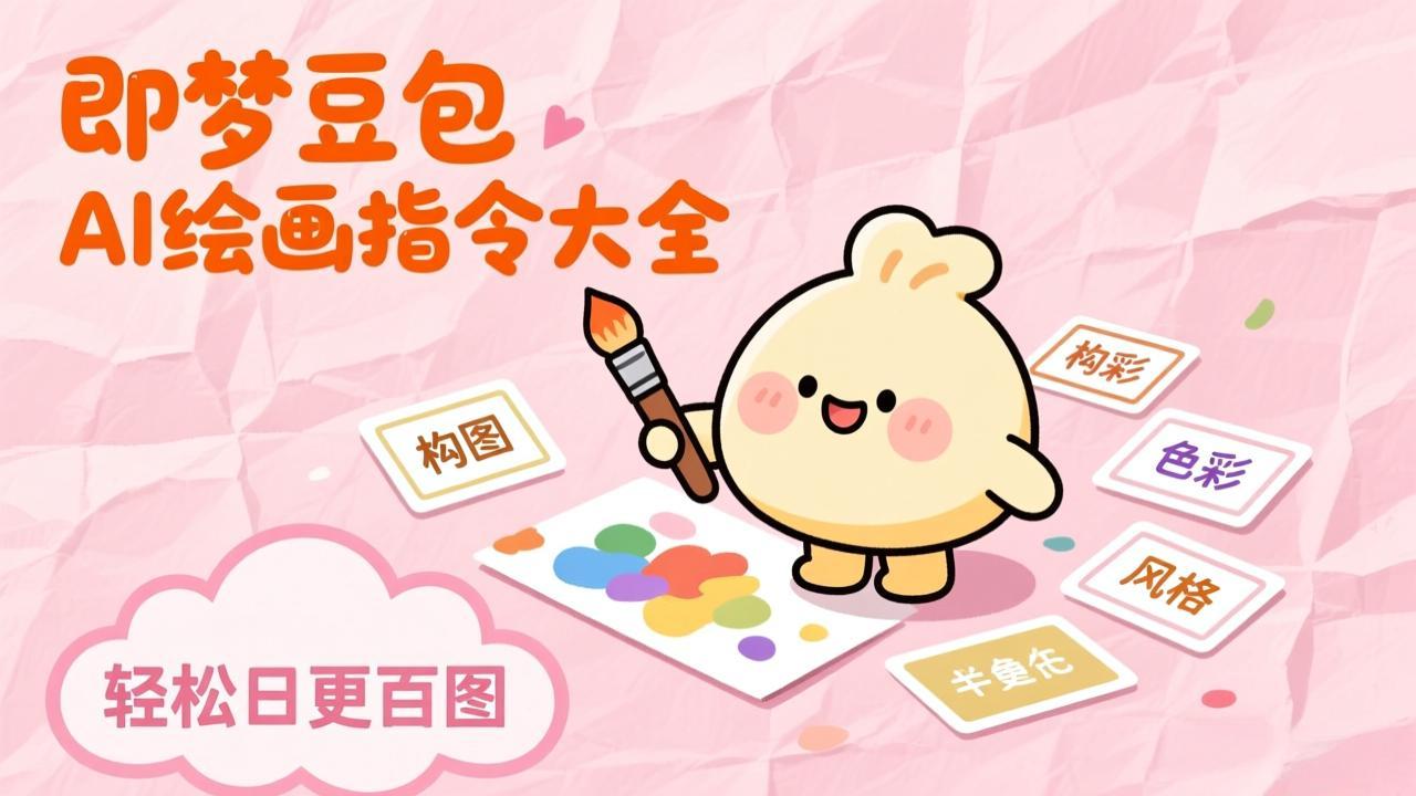即梦豆包AI绘画指令大全：海量关键词库一键复制，出图效率提升10倍，轻松日更百图-灼光资源宝库