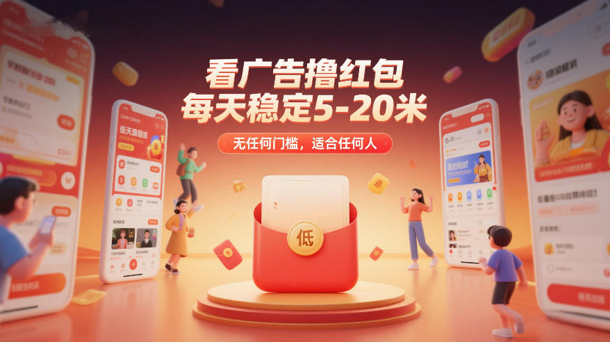 看广告撸红包，每天稳定5-20米，无任何门槛，适合任何人-灼光资源宝库