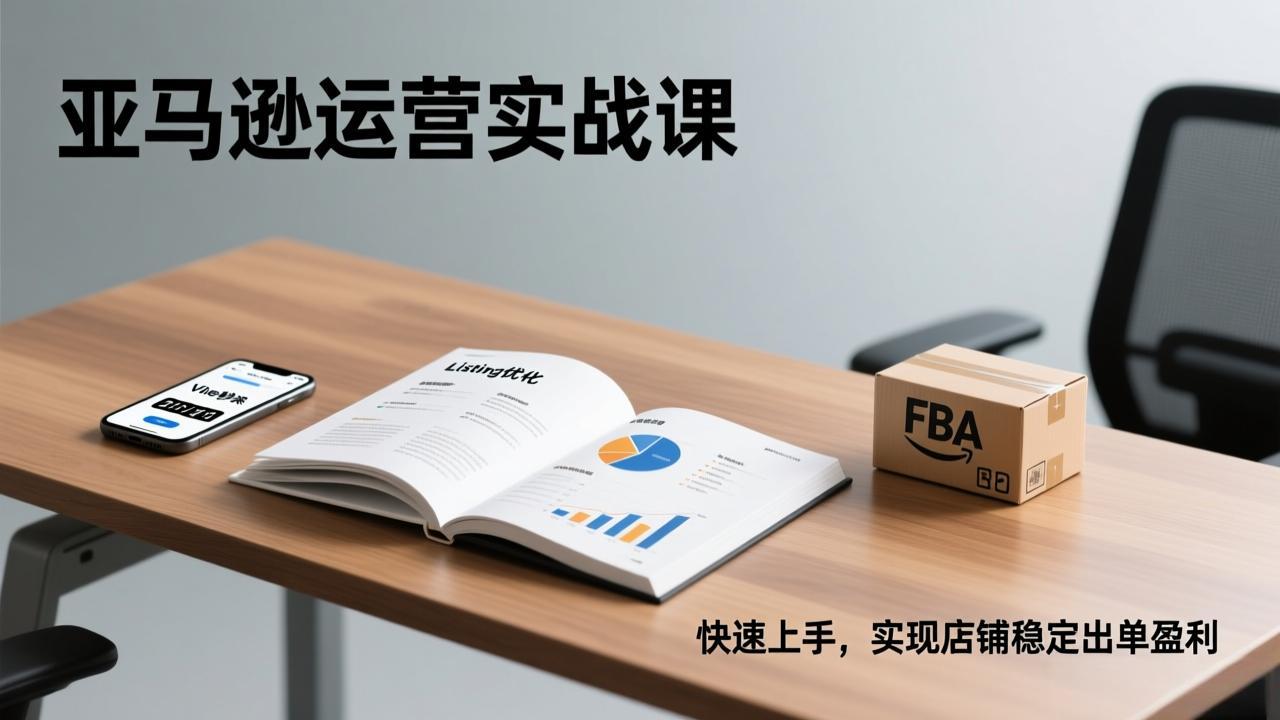 亚马逊运营实战课，Listing优化、Vine秒杀、FBA发货，快速上手，实现店铺稳定出单盈利-灼光资源宝库