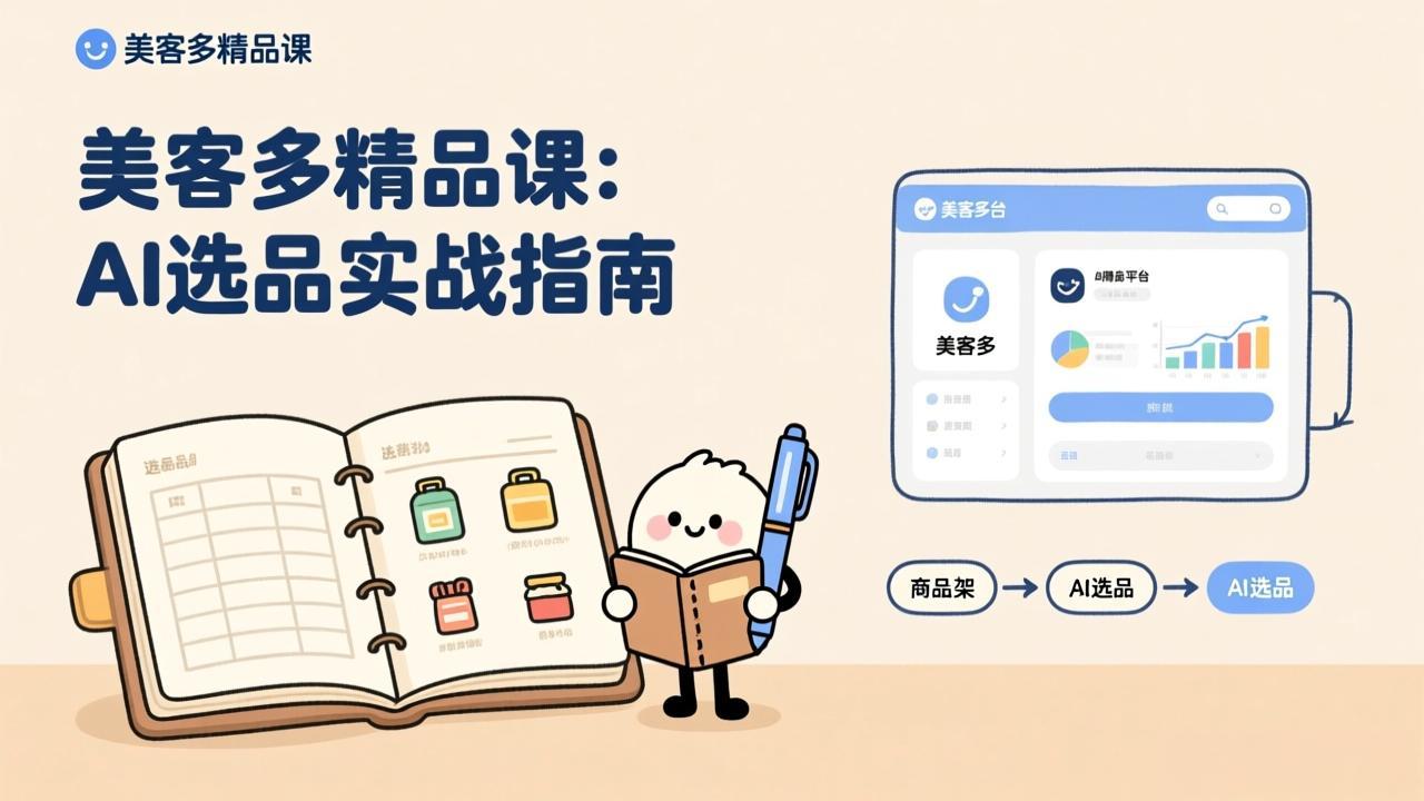 AI+美客多精品课，工具实操、数据选品、AI优化，新手也能快速上手，月入5000+美元-灼光资源宝库
