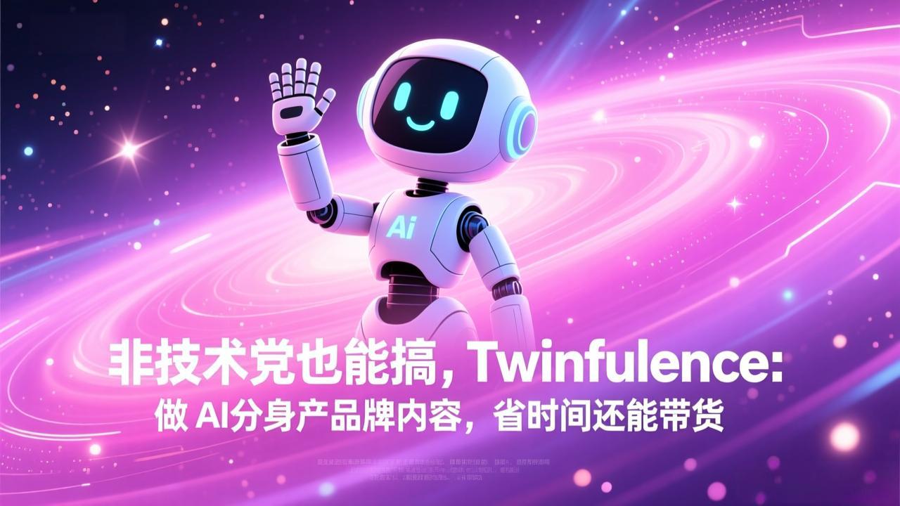 非技术党也能搞!Twinfluence:做 AI 分身产品牌内容,省时间还能带货-灼光资源宝库
