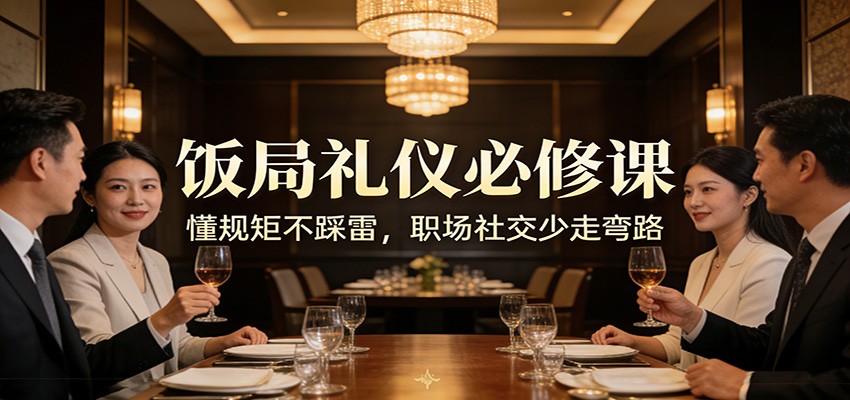 公众号收费文章：《饭局礼仪必修课：懂规矩不踩雷，职场社交少走弯路》-灼光资源宝库