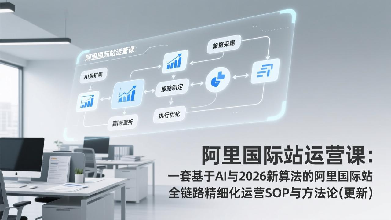 阿里国际站运营课：一套基于AI与2026新算法的阿里国际站全链路精细化运营SOP与方法论(更新-灼光资源宝库