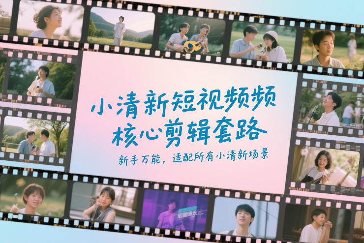 小清新短视频核心剪辑套路，新手万能，适配所有小清新场景-灼光资源宝库